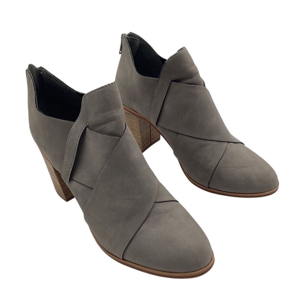 BC Footwear‎ Women's Azalea Ankle Boots Gray Size 8 Block Heel